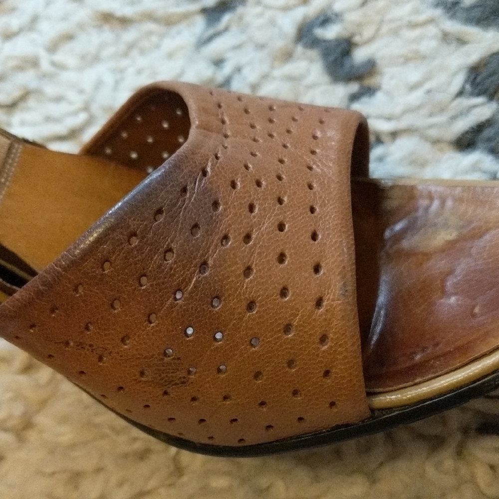 Vintage 1950s(?) Midcentury Footworks Sling-o-lators Slide Mules - Picture 6 of 6